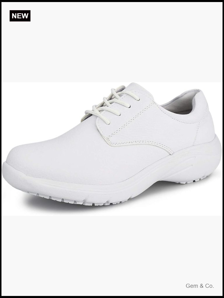 Slip Resistant Lightweight Nursing Shoes Comfortable Lace Up Work Shoes